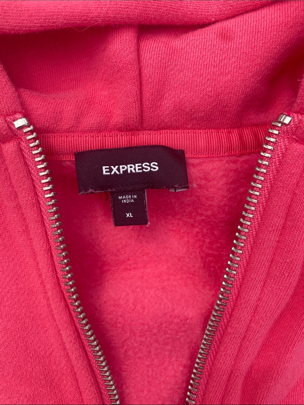 Express Women’s Coral 🪸 Zip-Up Sweatshirt